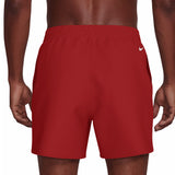 Nike - Swim Breaker Logo Men's 5" Brief-Lined Volley Short (University Red)