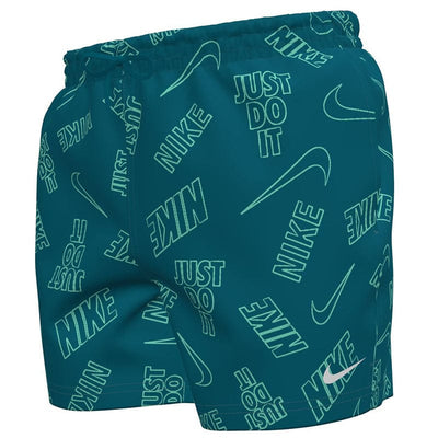 Nike - Swim Breaker Multi Print Men's 5" Brief-Lined Volley Short (Green Abyss)