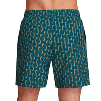 Nike - Swim Breaker Swoosh Link Men's 5" Brief-Lined Volley Short (Green Abyss)