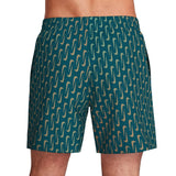 Nike - Swim Breaker Swoosh Link Men's 5" Brief-Lined Volley Short (Green Abyss)