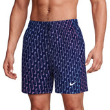Nike - Swim Breaker Swoosh Link Men's 5" Brief-Lined Volley Short (Midnight Navy)