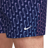 Nike - Swim Breaker Swoosh Link Men's 5" Brief-Lined Volley Short (Midnight Navy)