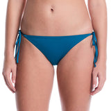 Nike - Swim Effortless Essential Women's Tie String Bikini Bottom (Green Abyss)