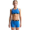 Nike - Swim Logo Tape Girl's Racerback Bikini & Short Set (Blue Crystal)