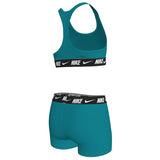 Nike - Swim Logo Tape Girl's Racerback Bikini & Short Set (Energy)