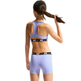 Nike - Swim Logo Tape Girl's Racerback Bikini & Short Set (Light Thistle)