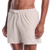 Nike - Swim Ripple Texture Men's 5" Brief-Lined Volley Short (Parachute Beige)