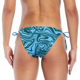 Nike - Swim Swirl Women's Strappy Bikini Bottom (Aquarius Blue)