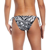 Nike - Swim Swirl Women's Strappy Bikini Bottom (Black)