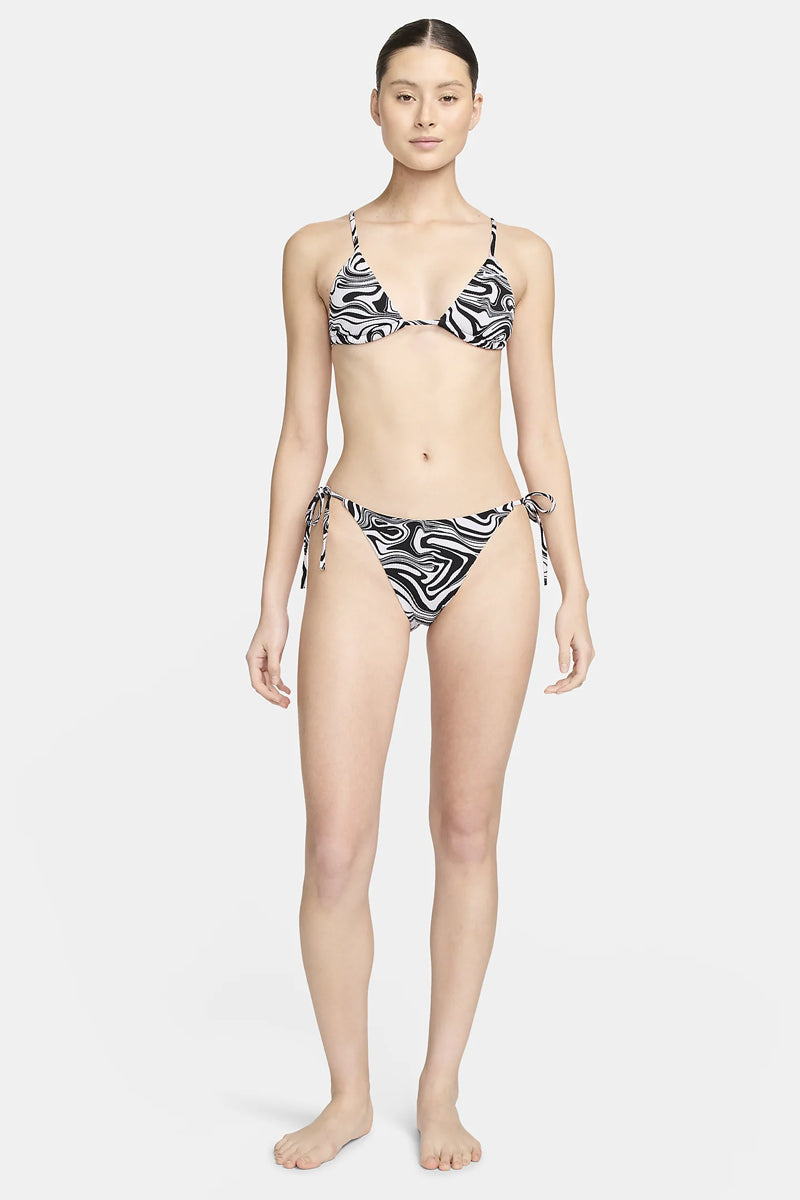 Nike - Swim Swirl Women's Strappy Bikini Bottom (Black)