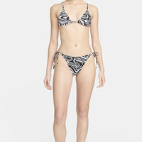 Nike - Swim Swirl Women's Strappy Bikini Bottom (Black)