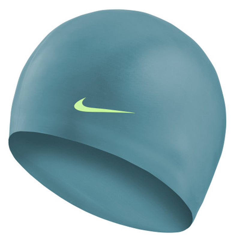 Nike Swim Unisex Solid Silicone Cap Green Abyss