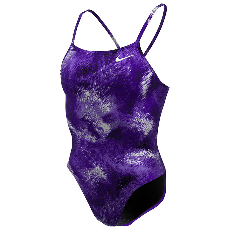 Nike - Swim Watercolor Women's Cutout One Piece (Court Purple)
