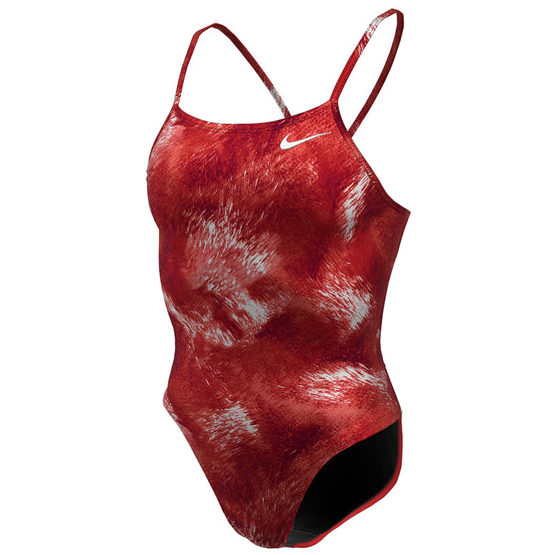 Nike - Swim Watercolor Women's Cutout One Piece (University Red)