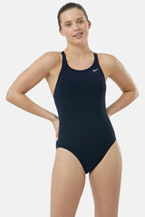 Nike - Poly Solid Hydrastrong Fastback One Piece (Black)