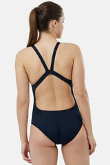 Nike - Poly Solid Hydrastrong Fastback One Piece (Black)