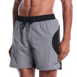 Nike - Swim Zip Color Block Men's 7" Brief-Lined Volley Short (Black)