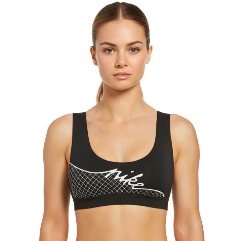 Nike - Women's Grid Scoop Neck Bikini Top (Black)