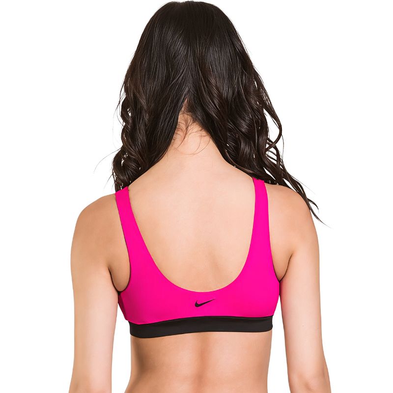 Nike - Women's Multi Logo Scoop Neck Bikini Top (Pink Prime)