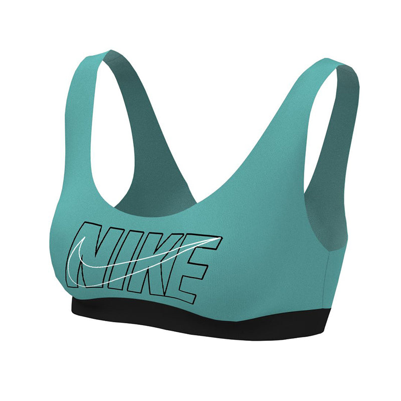 Nike - Women's Multi Logo Scoop Neck Bikini Top (Washed Teal)