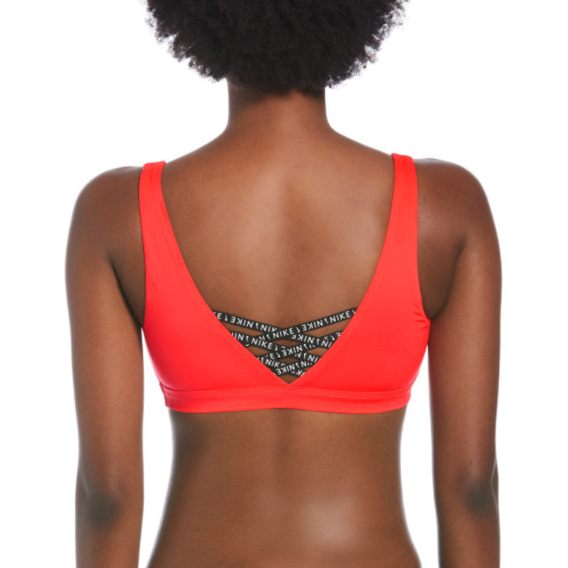 Nike - Women's Sneakerkini Scoop Neck Bikini Top (Bright Crimson)