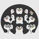 Penguin Huddle Silicone Swim Hat - Black