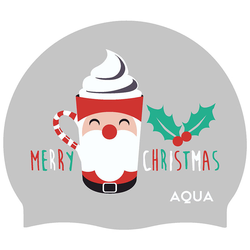 Santa Glass - Christmas Swim Hat