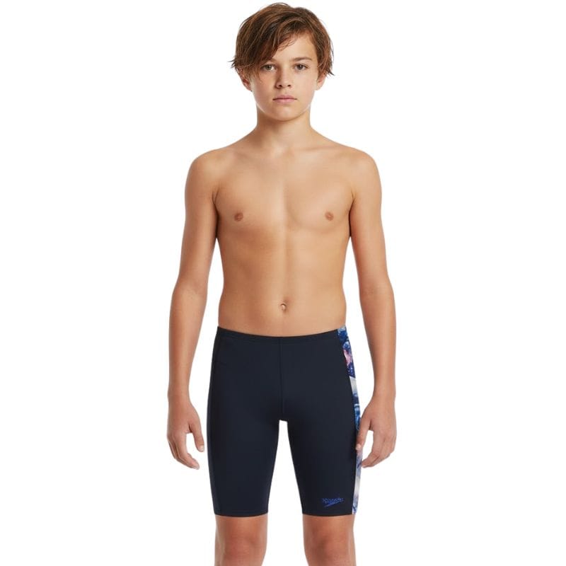 Speedo - Boys Digital AllOver Panel Jammer - Navy/Cobalt