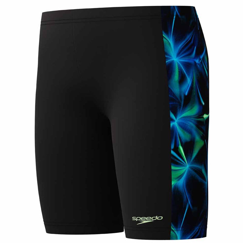 Speedo - Boys' Digital Panel Jammer - Anthracite/Pale Clover
