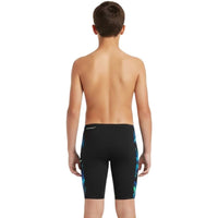 Speedo - Boys' Digital Panel Jammer - Anthracite/Pale Clover