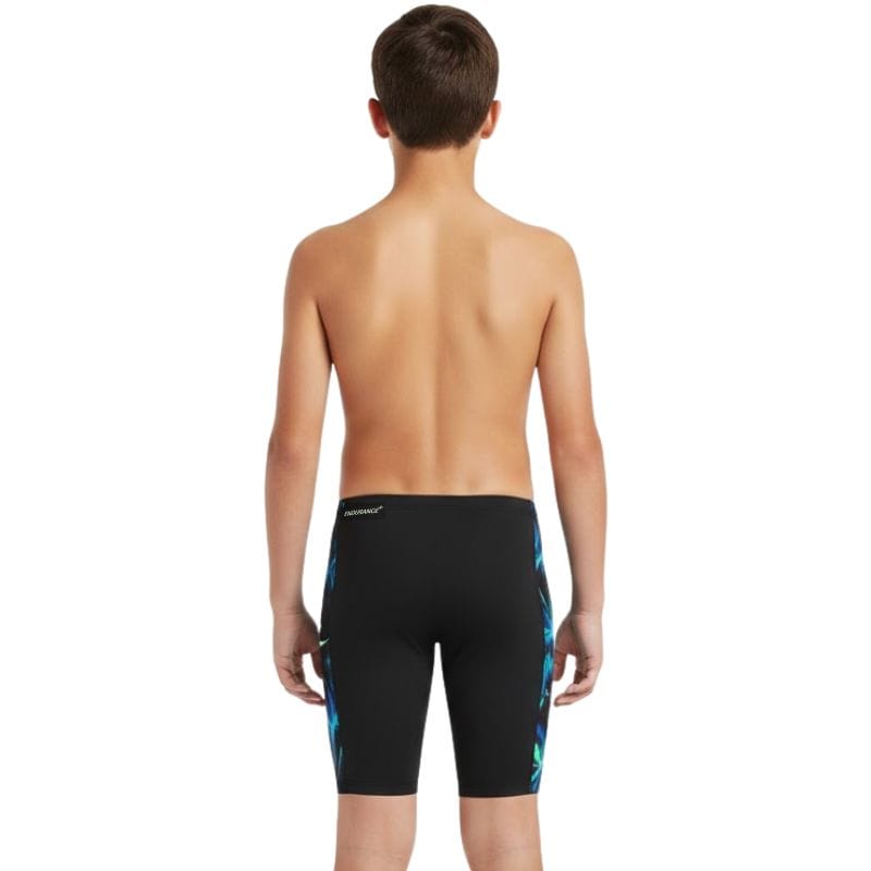 Speedo - Boys' Digital Panel Jammer - Anthracite/Pale Clover