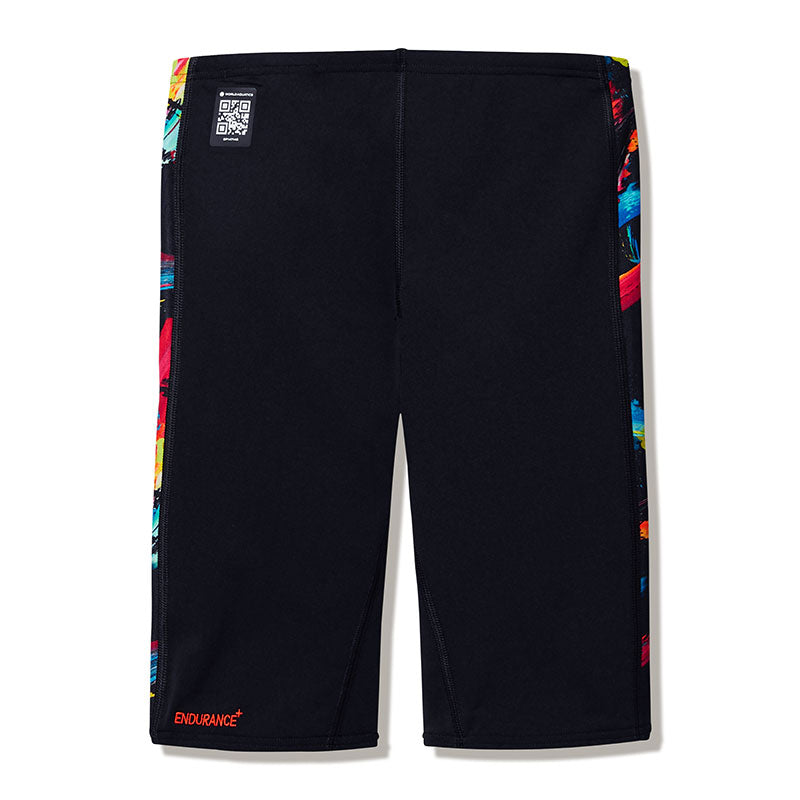 Speedo - Boys Endurance+ Max High Waisted Jammer - Colour Shock/Black