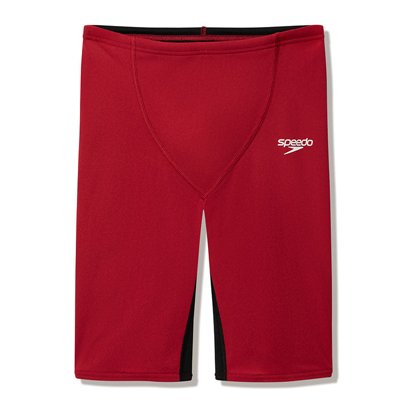 Speedo - Boys Endurance+ Max High Waisted Jammer - Regal Red/Black