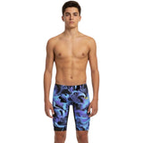 Speedo - Boys' Fastskin Endurance+ Max High Waisted Jammer - Lucent Glow/Black