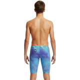 Speedo - Boy's Fastskin HyperSpark Printed Jammer - Under Current/Sugar Blue
