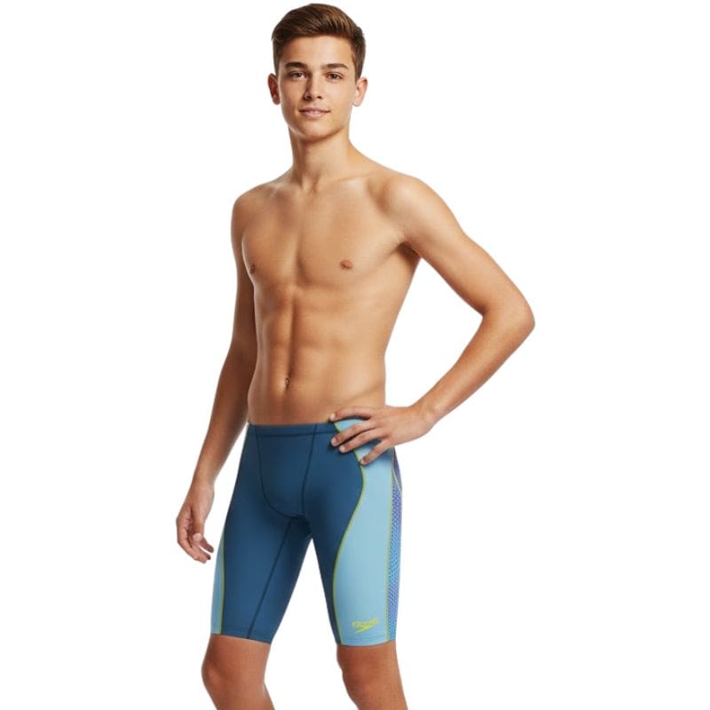 Speedo - Boy's Fastskin HyperSpark Solid Jammer - Night/Sevres Blue