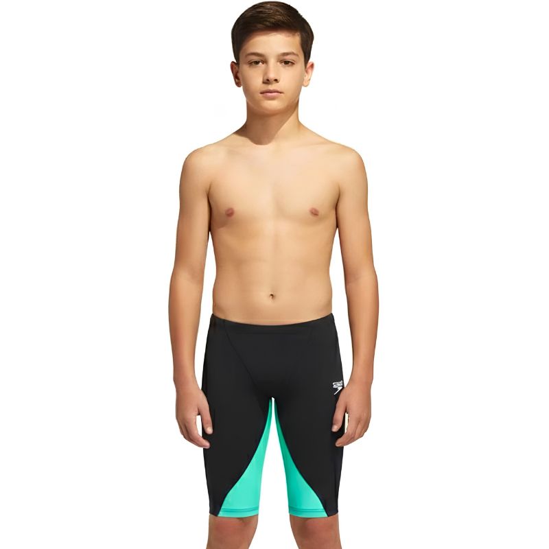 Speedo - Boys' Fastskin LZR Ignite Jammer - Black/Green