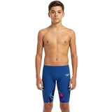 Speedo - Boys' Fastskin LZR Ignite Jammer - Blue/Pink