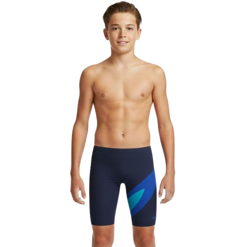 Speedo - Boys' Hyperboom Jammer - Peacoat/Deep Sapphire