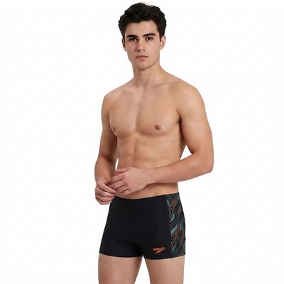 Speedo - Boys' HyperBoom Panel Aquashort - Black/Green