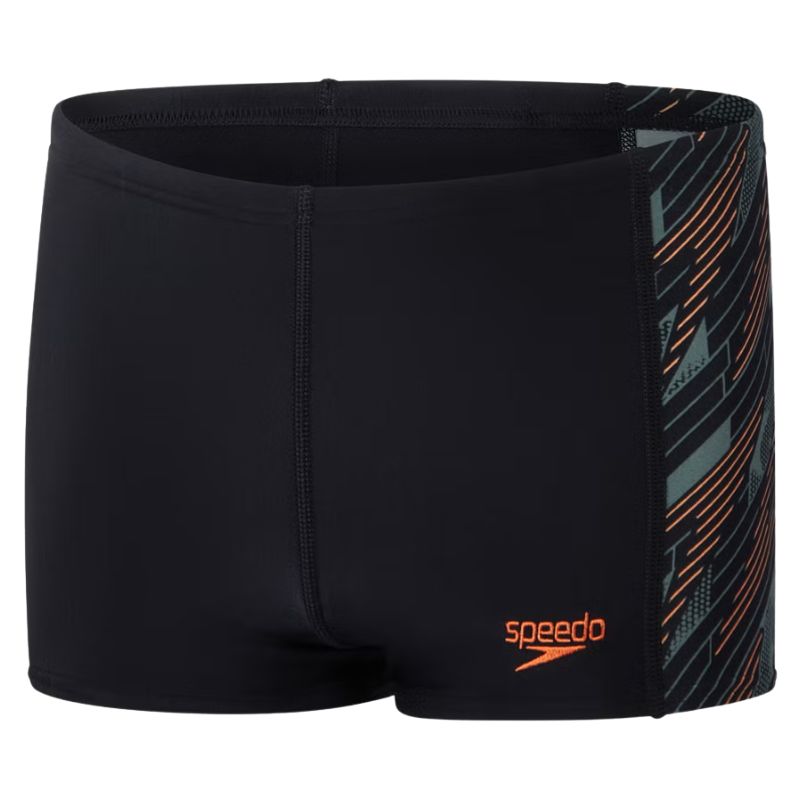 Speedo - Boys' HyperBoom Panel Aquashort - Black/Green