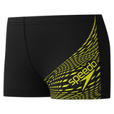 Speedo - Boys' Medley Logo Aquashort - Black/Yellow