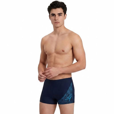 Speedo - Boys' Medley Logo Aquashort - Navy/Blue
