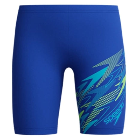 Speedo - Boys' Medley Logo Jammer - Deep Sapphire/Mayan Blue