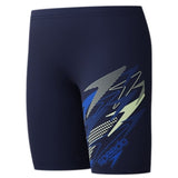 Speedo - Boys' Medley Logo Jammer - Peacoat/Deep Sapphire