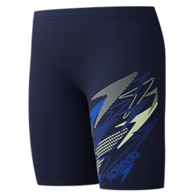 Speedo - Boys' Medley Logo Jammer - Peacoat/Deep Sapphire
