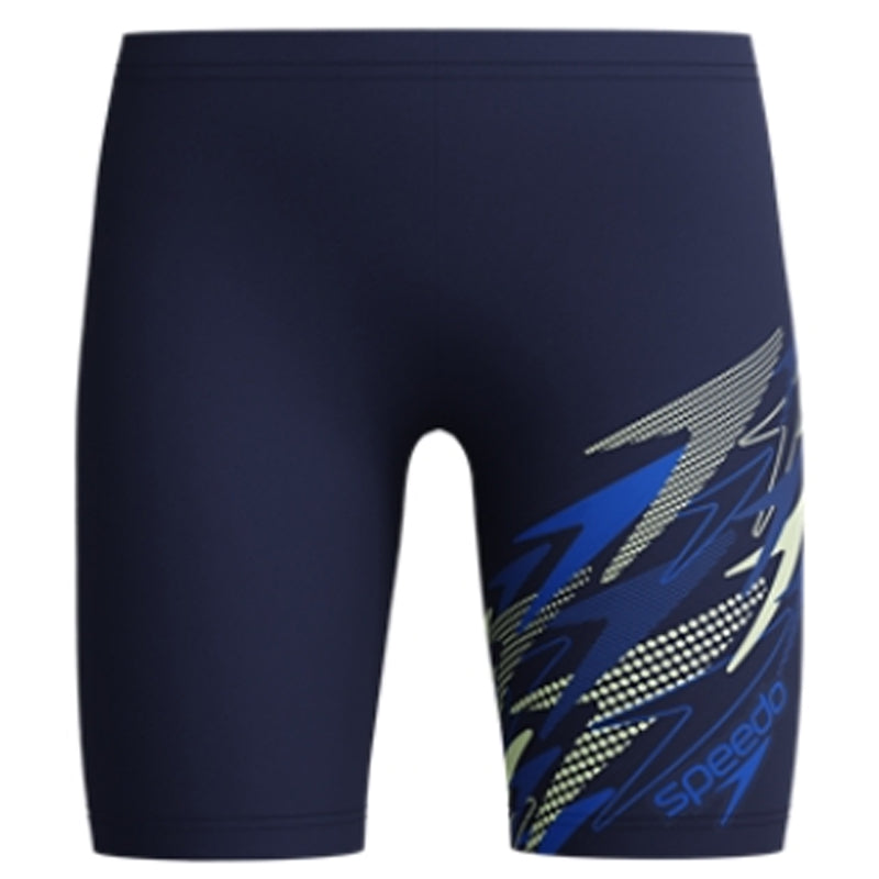 Speedo - Boys' Medley Logo Jammer - Peacoat/Deep Sapphire
