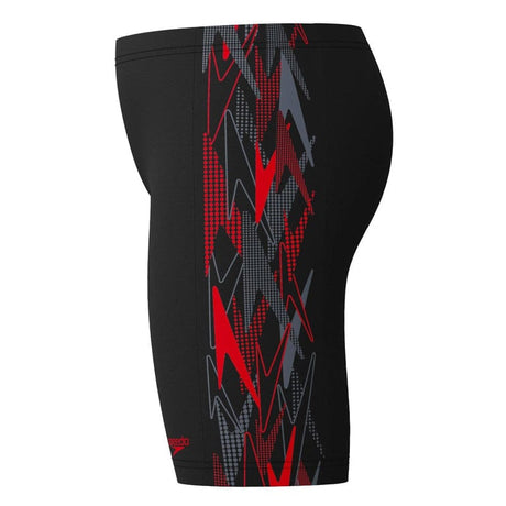 Speedo - Boys' Placement Jammer - Anthracite/High Risk Red