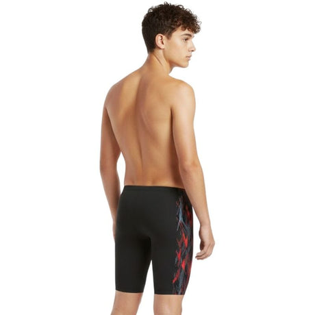 Speedo - Boys' Placement Jammer - Anthracite/High Risk Red