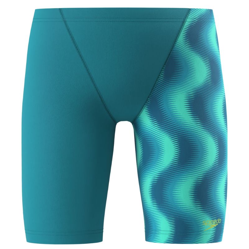 Speedo - Boys Printed V-Cut Jammer - Hyper Teal
